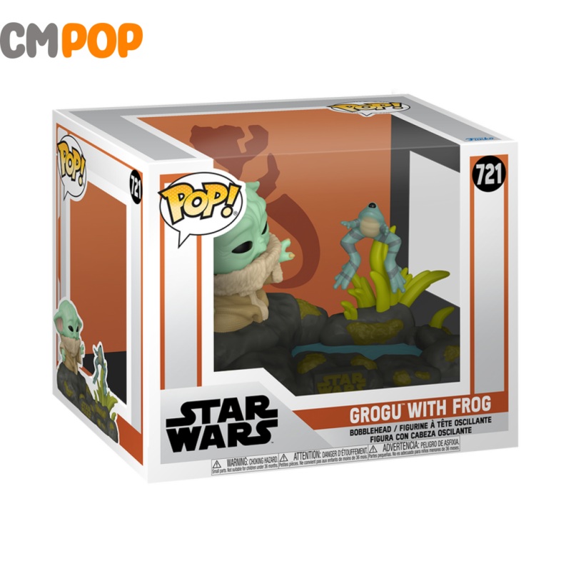 Mandolorian S10 Din Grogu with Frog  - #721 - Funko Pop!  - Deluxe -Star Wars