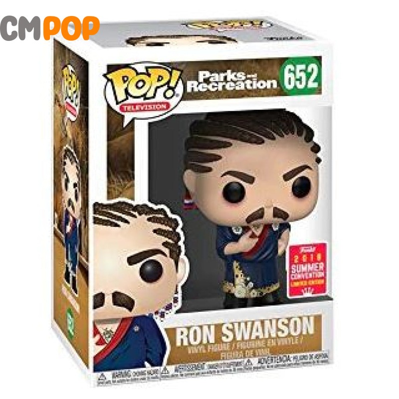 Ron Swanson  - #652 - Funko Pop! - Parks And Rec - 2018 Summercon Exclusive