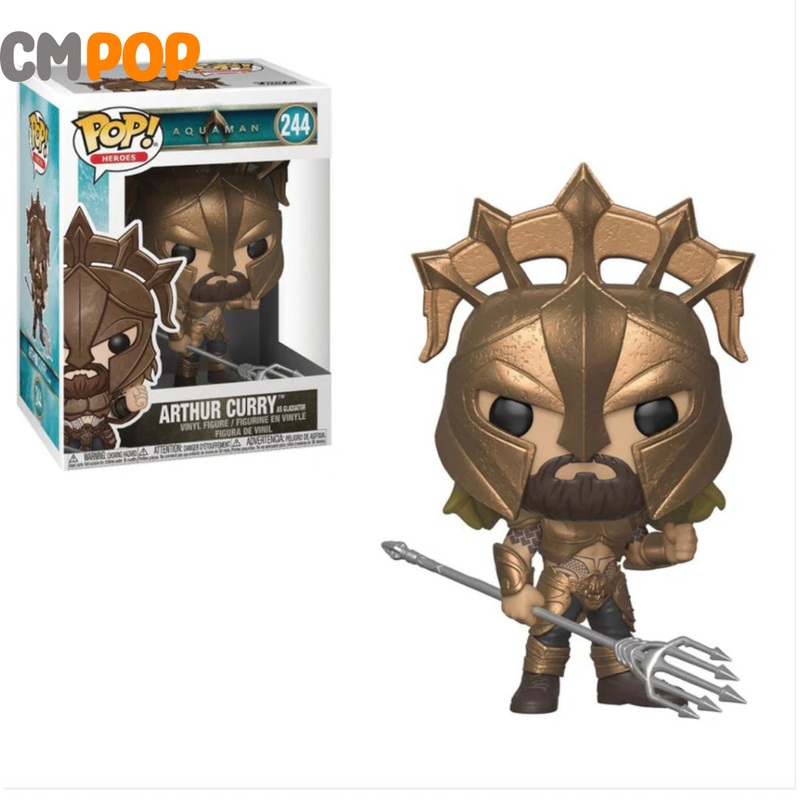 Arthur Curry As Gladiator  - #244 - Funko Pop! - Heroes - DC - AquaMan - Special Edition