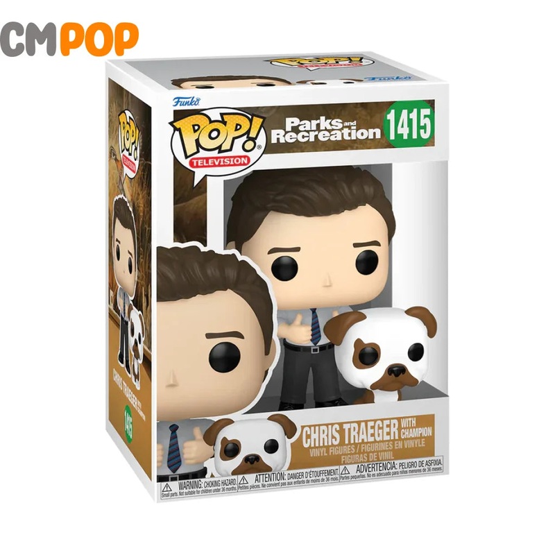 Chris Traeger With Champion - #1415 - Funko Pop! - Parks and Rec