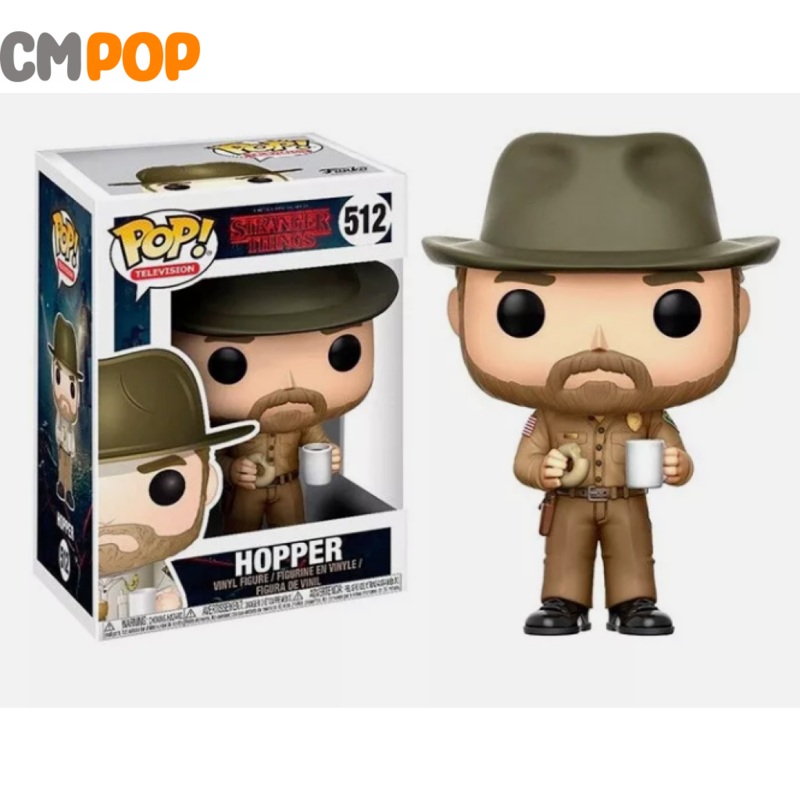 Hopper With Donut - #512 - Funko Pop! -Stranger Things