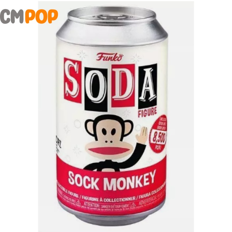 Sock Monkey - Funko Vinyl Soda  8.500 Pieces - Chance Of Chase - Paul Frank