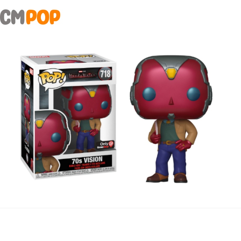 Vision 70's  - #718 -  Funko Pop! - Marvel  - Wanda Vision - GameStop Exclusive