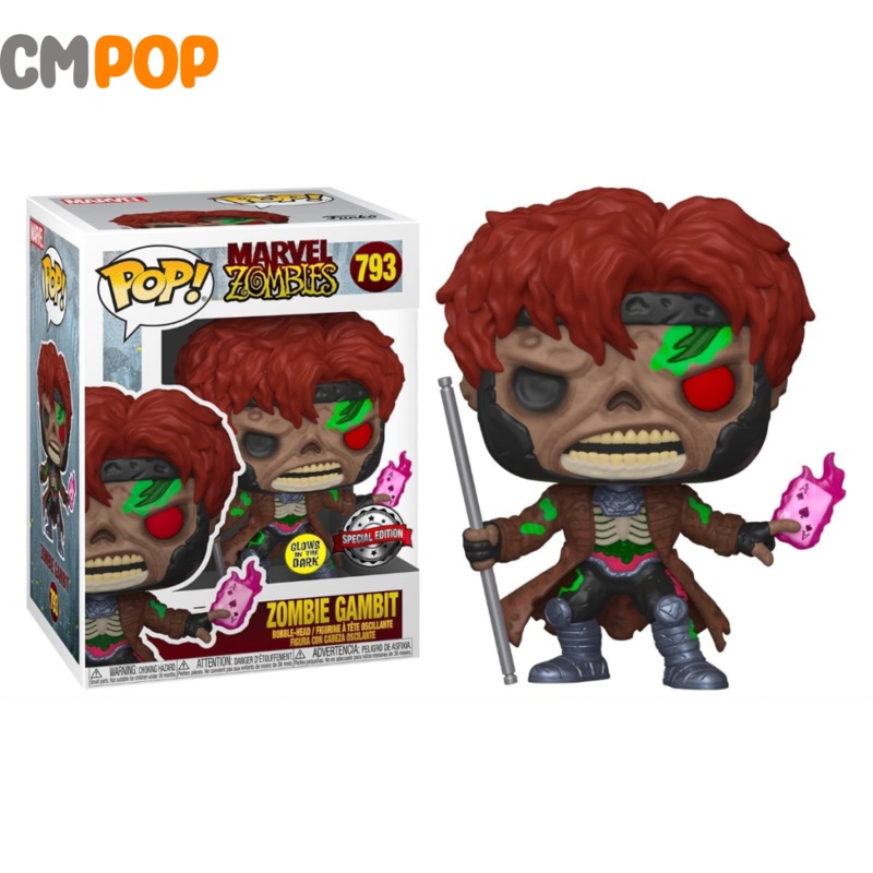 Zombie Gambit  - #793- Funko Pop! - Marvel Zombies - GITD - Special Edition