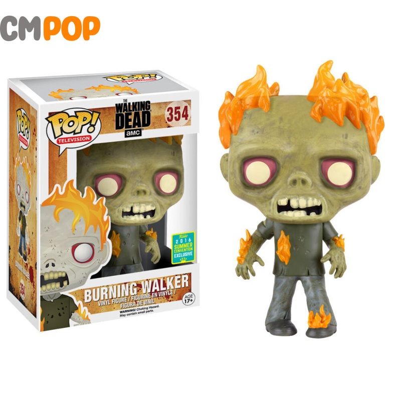 Burning Walker - #354 - The Walking Dead - Television - 2016 Summer Con Exclusive