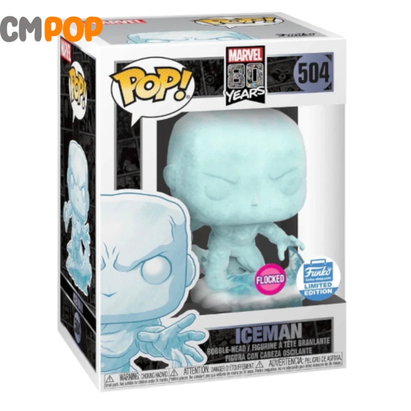Iceman - #504 - Funko Pop! - Marvel - Flocked - Popcultcha Limited Edition