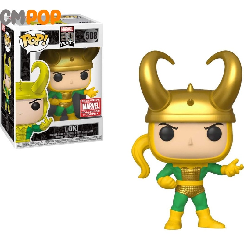 Loki - #508 - Funko Pop!  - Marvel 80 Years - Collector Corps Exclusive