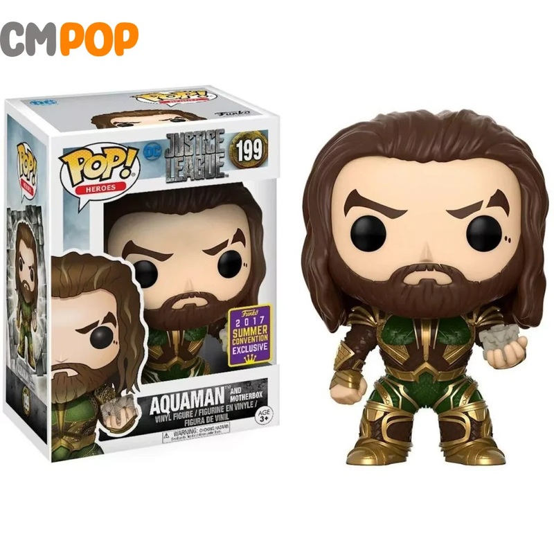 Aquaman And Motherbox - #199 - Funko Pop! - Heroes - DC - Justice League - 2017 Convention Exclusive