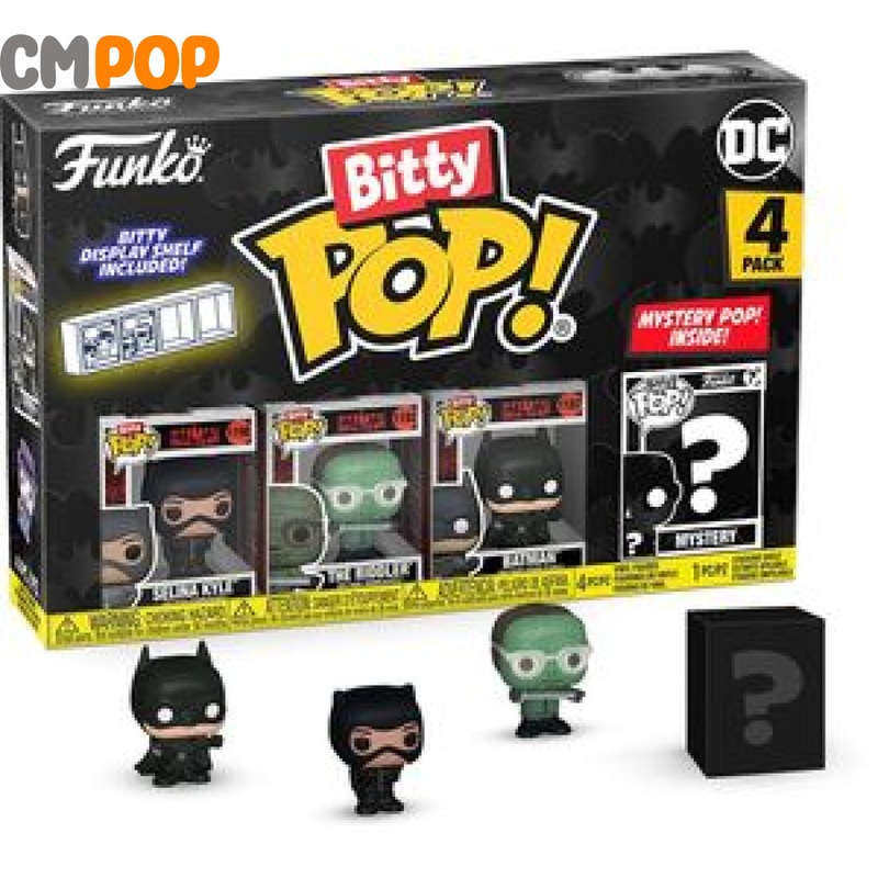 Batman 85th Anniversary -Selina Kyle / The Riddler / Batman -  Batman Series 1  - Funko Bitty Pop!