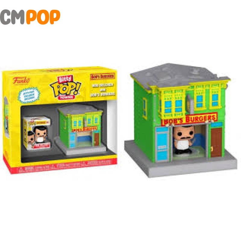 Bob Belcher and Bob's Burgers -  Bitty Funko Pop! - Bobs Biurgers - Bitty Pop Town