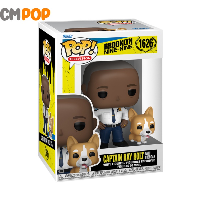 Captain Ray Holt With Cheddar - #1626 - Funko Pop! - TV Brooklyn Nine Nine 99 - POP & Buddy