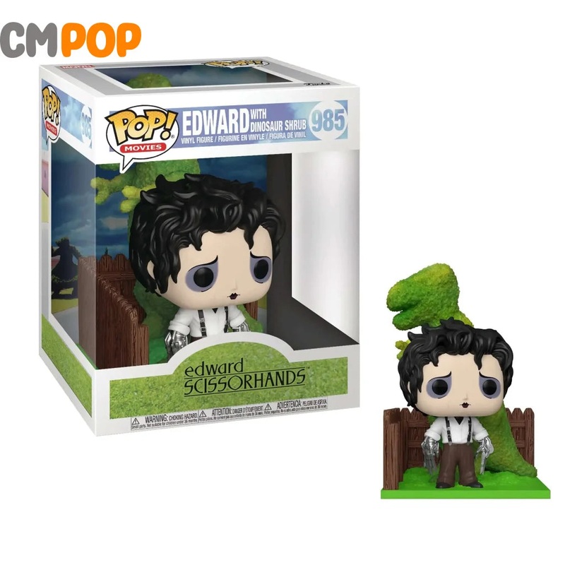 Edward With Dinosaur Shrub - #985 - Funko Pop! -Edward Scissorhands  - Movies - Deluxe