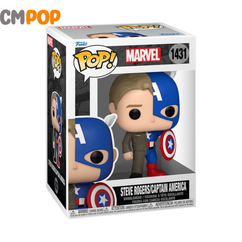 Marvel Split -Captain America/Steve Rogers - #1431 - Funko Pop! - Marvel