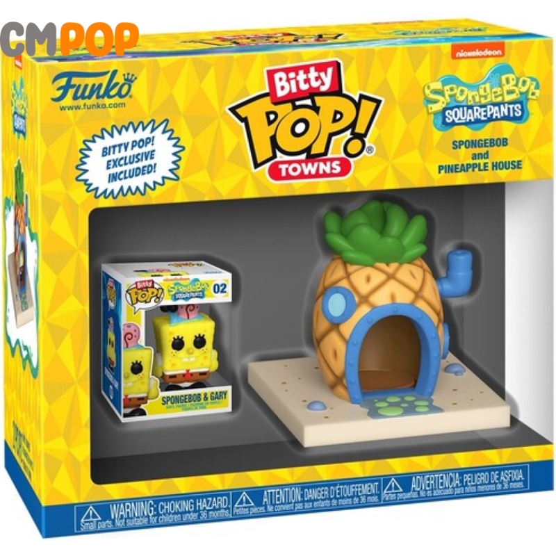 SpongeBob And Pineapple House -  Bitty Funko Pop! - SpongeBob- Bitty Pop Town