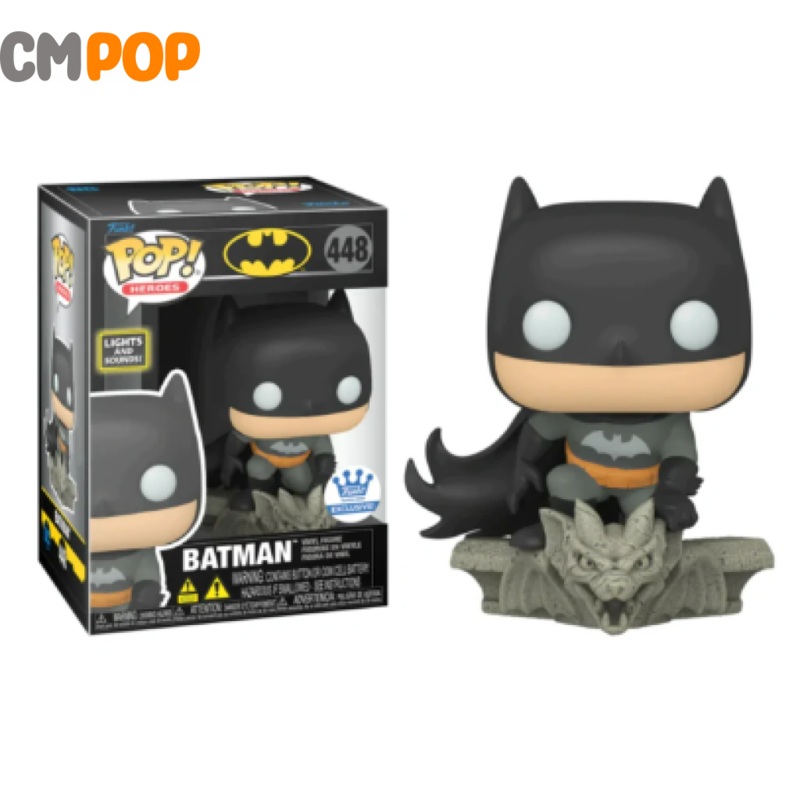 Batman - #448 - Funko Pop! - Heroes - Batman - Funko Exclusive - Lights & Sounds