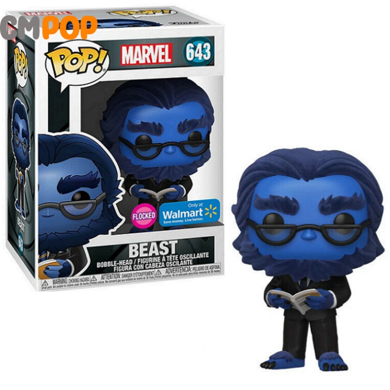 Beast - #643 - Funko Pop! - Marvel - Flocked - Walmart Exclusive