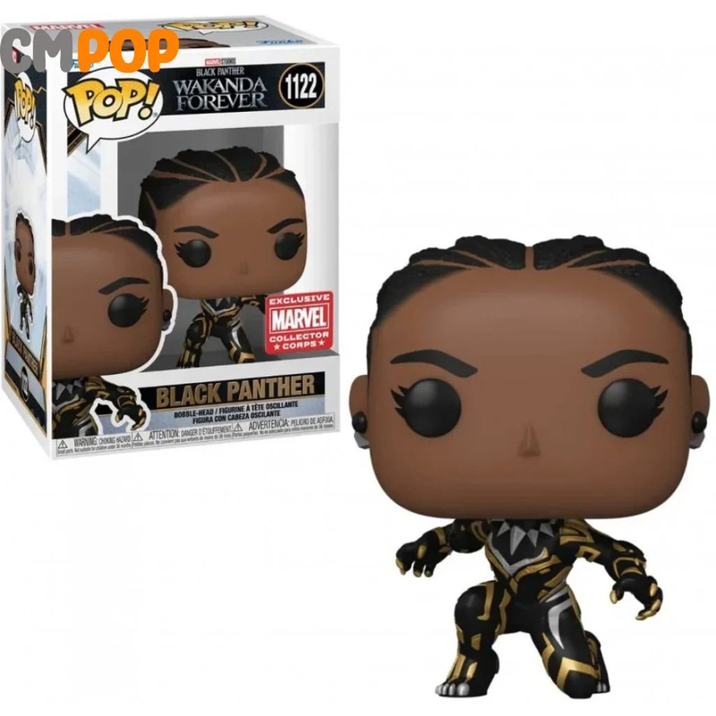 Black Panther - #1122 - Funko Pop! - Marvel - Black Panther - Wakanda Forever - Exclusive Marvel Collector Corps