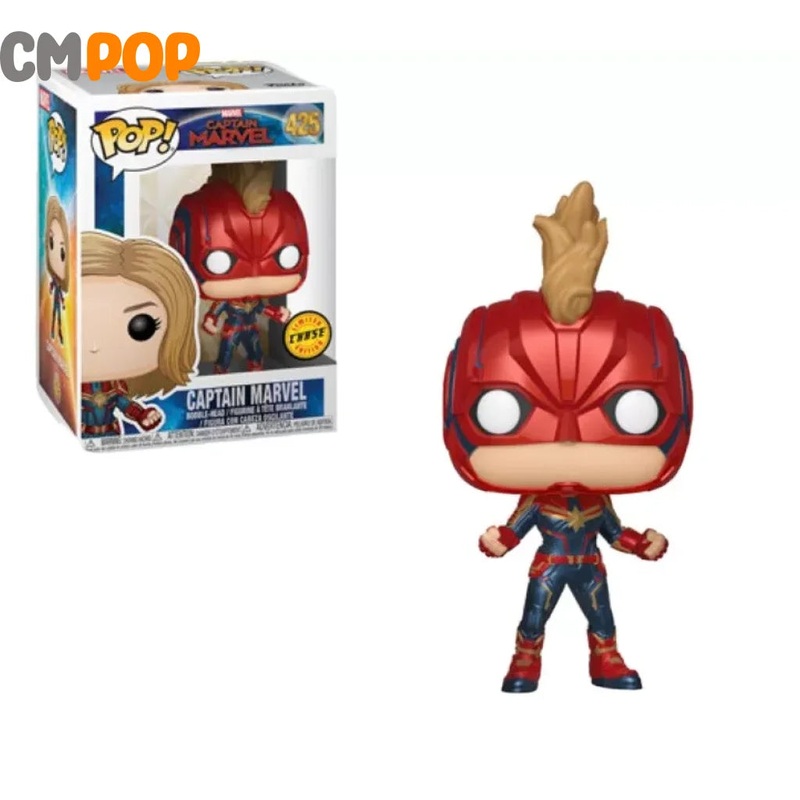 Captain Marvel  - #425 - Funko Pop!  - Marvel - Captain Marvel - Chase Exclusive