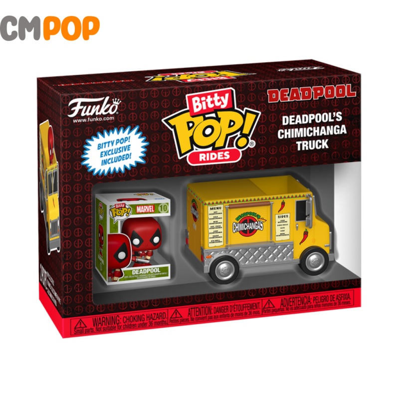 Deadpool with Chimichanga Truck - Bitty Funko Pop! - Deadpool - Bitty Pop Rides