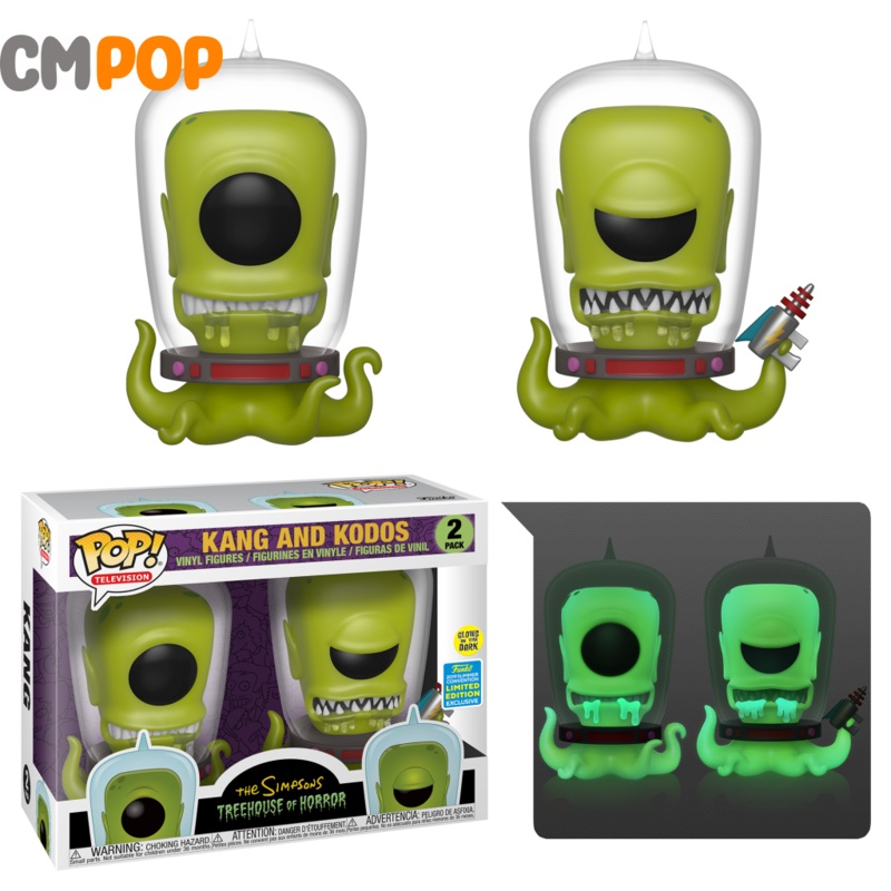 Kang And Kodus 2 Pack GITD - Funko Pop! - The Simpsons - 2019 Summer Convention Exclusive