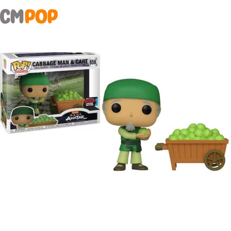 Cabbage Man & Cart  #656 - Funko Pop! - Animation - Avatar The Last Airbender - 2019 Fall Convention Limited Edition