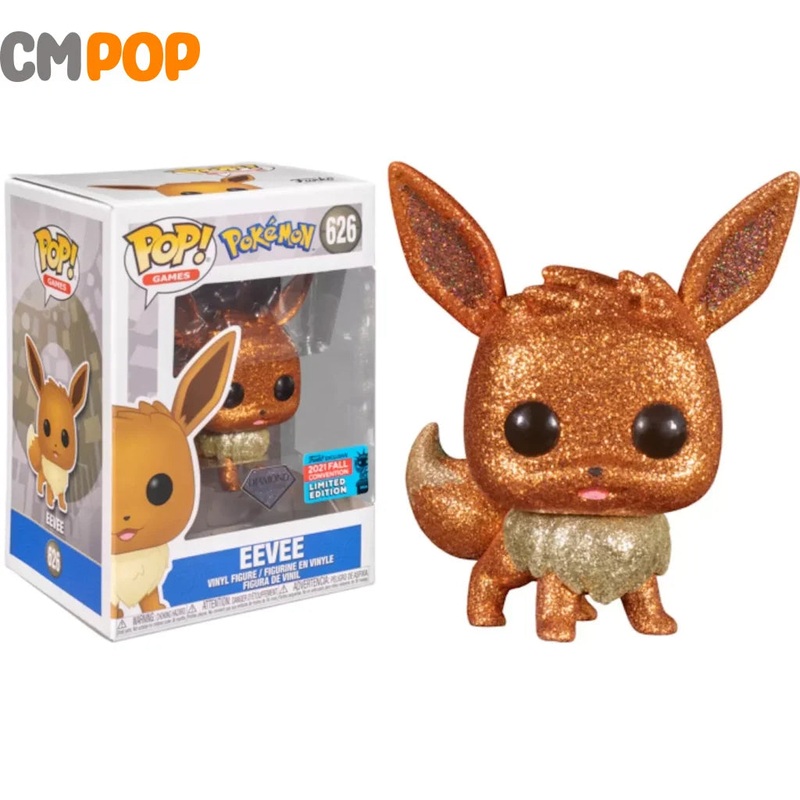 Eevee- #626 - Funko Pop! - Games - Pokmon - Diamond Collection - 2021 Summer Convention Limited Edition