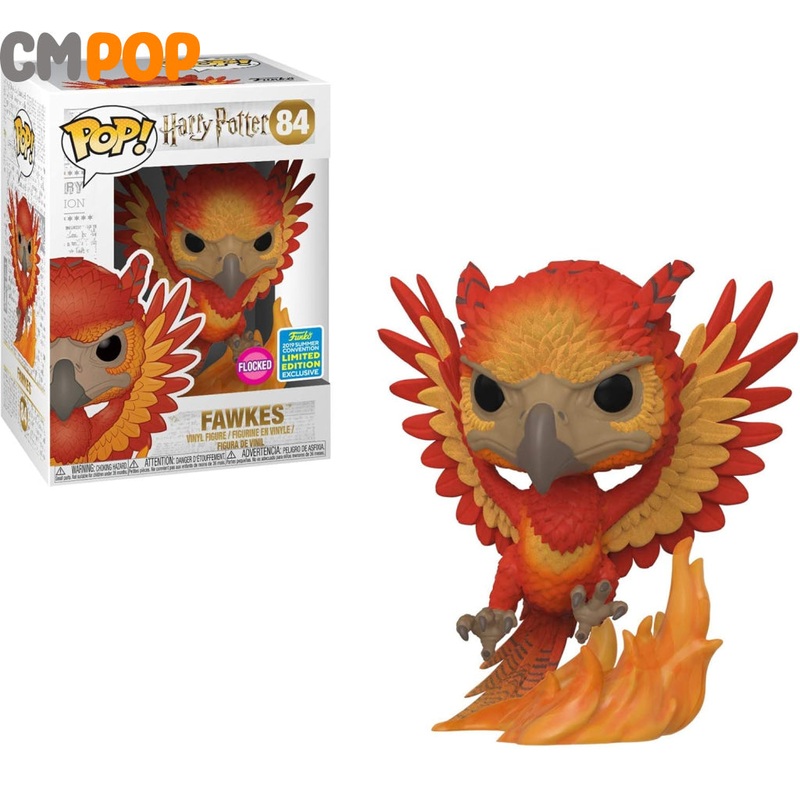 Fawkes - #84 - Funko Pop! - Harry Potter - Flocked - 2019 Summer Convention Limited Edition Exclusive
