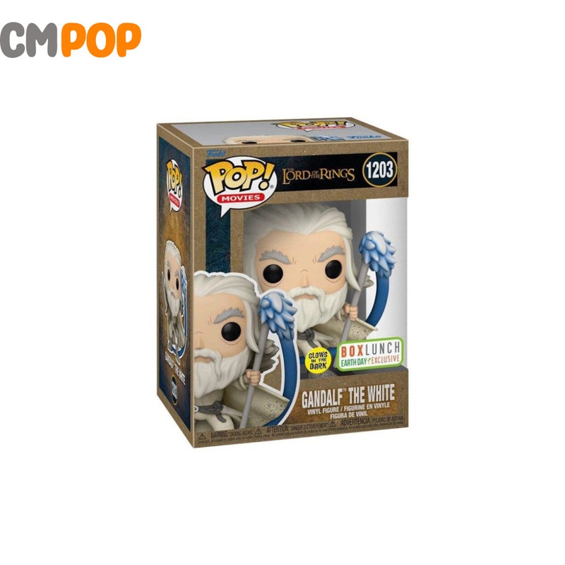 Gandalf The White - w/Sword & Staff - #1203 - Funko Pop! -Earth Day The Lord of the Rings - Movies - Box Lunch Exclusive