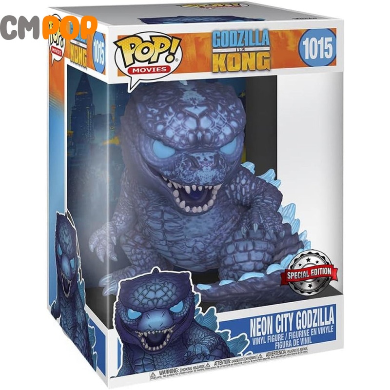 Neon City Godzilla  - #1015 -  Funko Pop! - Deluxe - Movies -  Godzilla Vs Kong - Special Edition
