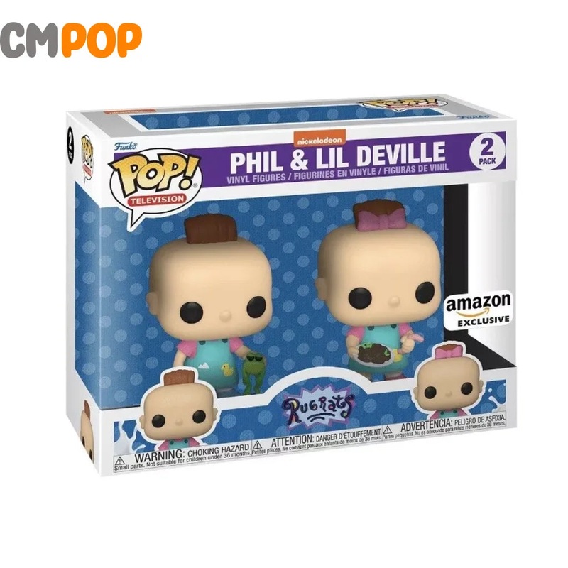 Phil and Lil Deville  - Funko Pop! - Nickelodeon  -  Rugrats  - Amazon Exclusive