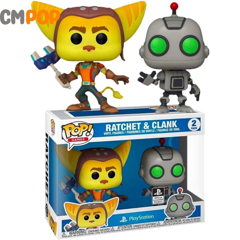 Ratchet & Clank - 2 Pack -  Funko Pop! - Games - PlayStation - Game Stop Exclusive