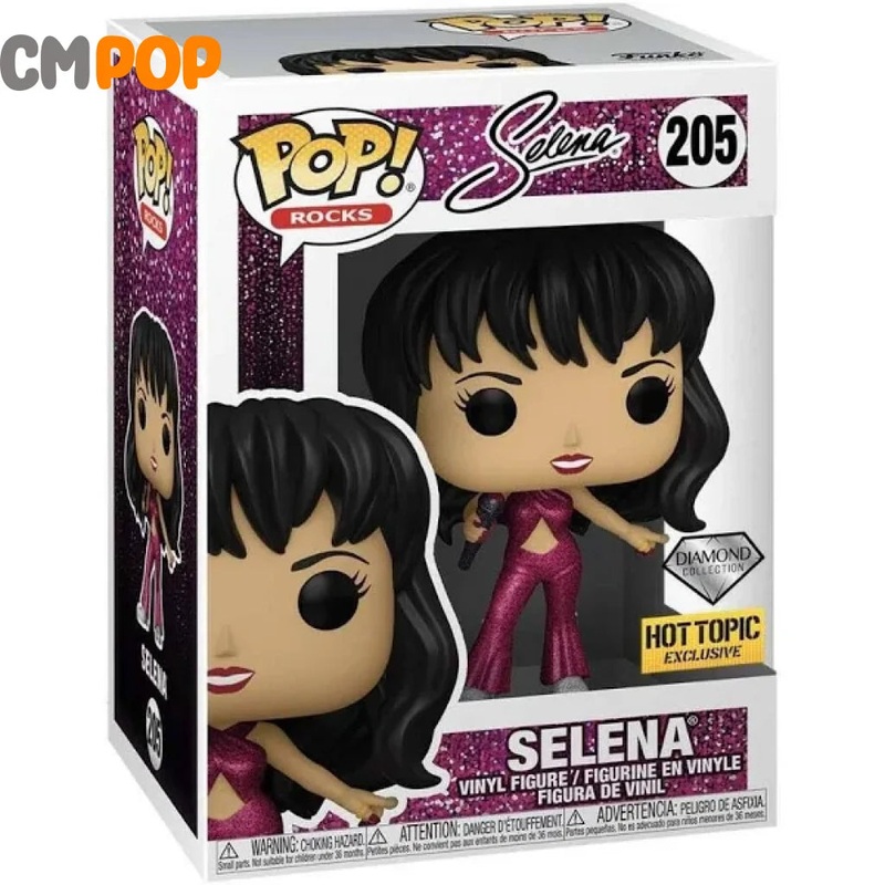 Selena - #205 - Funko Pop! - Rocks - Selena  - Diamond Collection - Hot Topic Exclusive