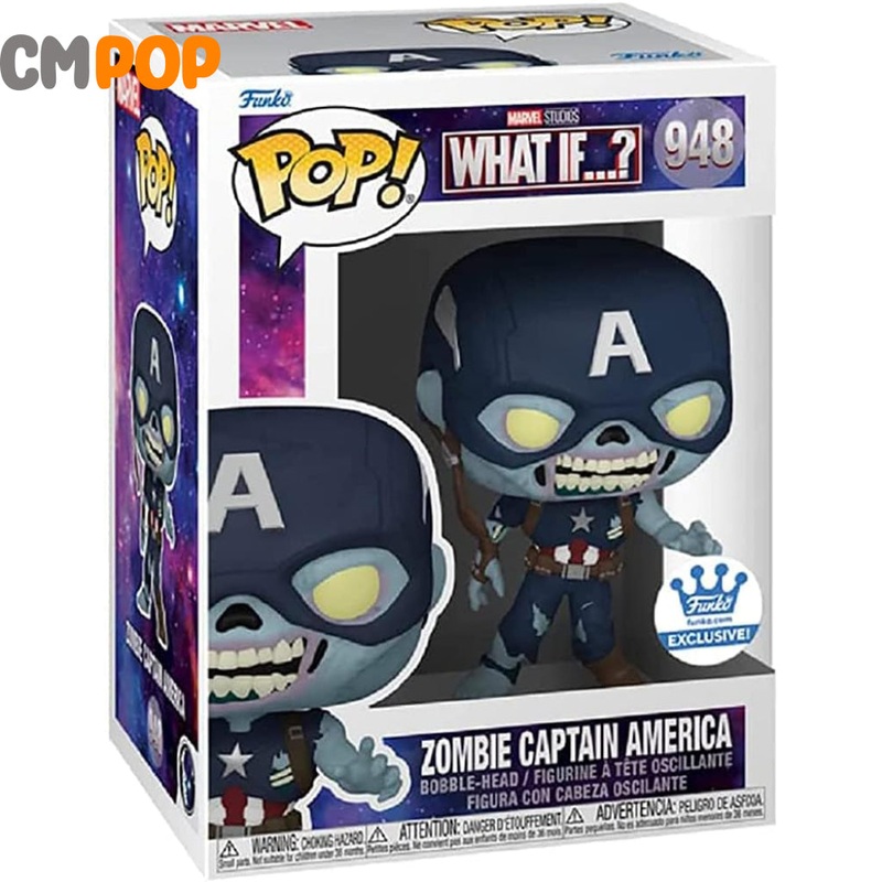 Zombie Captain America  - #948 - Funko Pop! - Deluxe - Marvel - What If...? - Funko Exclusive
