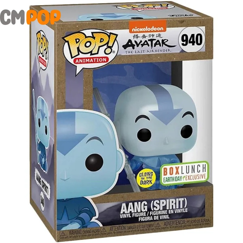 Aang (Spirit)  - #940  - Funko Pop! - Animation - Avatar The Last Airbender - Glows in the dark - Box Lunch Earth day Exclusive