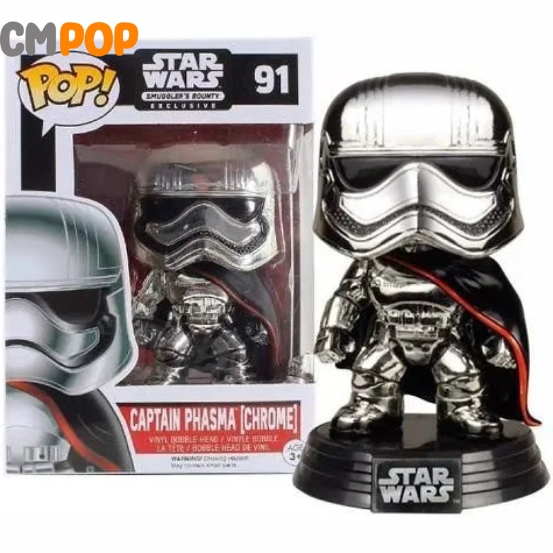 Captain Phasma (Chrome) - #91 - Funko Pop! - Star Wars - Smugglers Bounty Exclusive