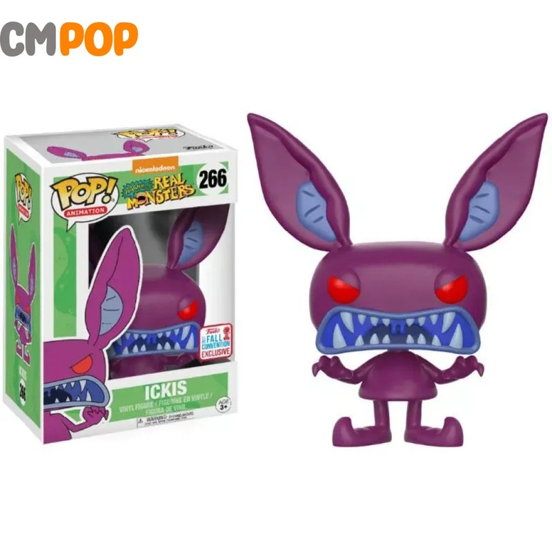 Ickis- #266  - Funko Pop! - Animation - Nickelodeon - Aaahhh! Real Monsters - 2017 Fall Convention Exclusive