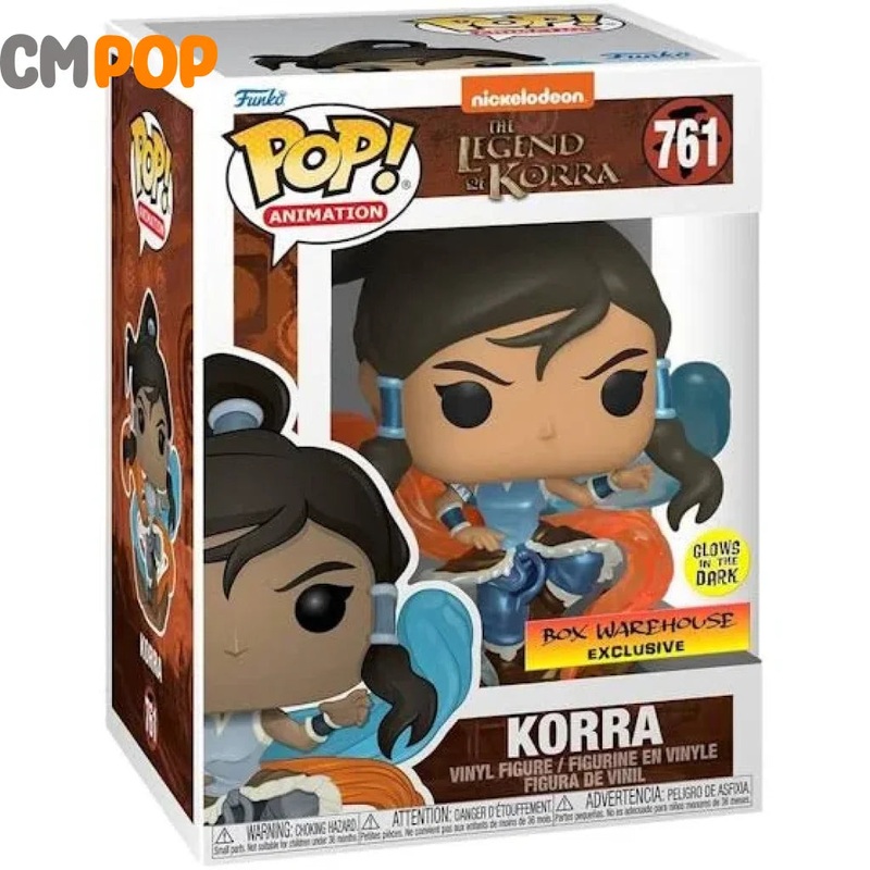 Korra - #761 - Funko Pop! - Animation -  Legend of Korra - Glows in the Dark - Box Warehouse Exclusive