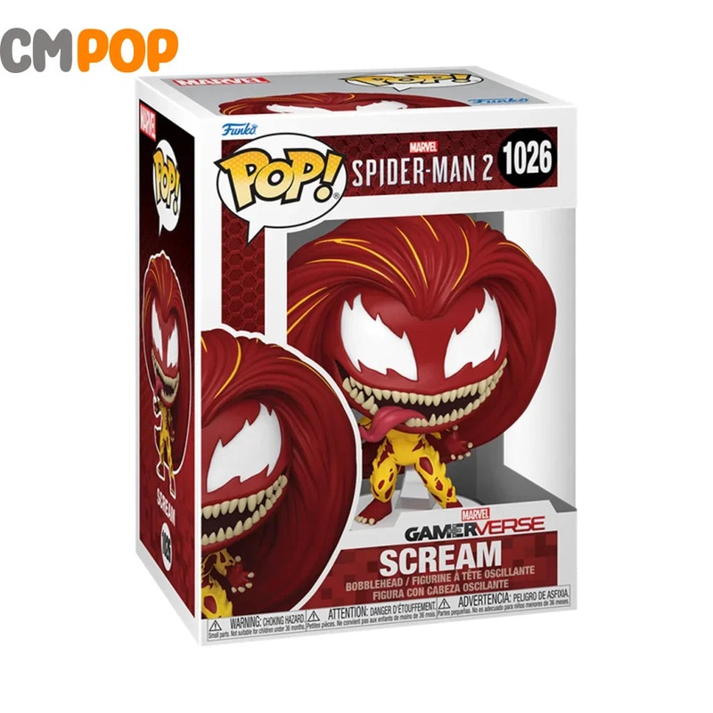 Scream - #1026 - Funko Pop! - Games  - Marvel - Spider-man 2