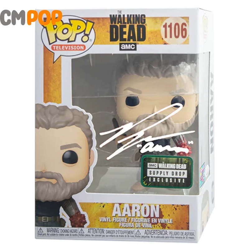 Aaron- #1106 - Funko Pop! - Television - The Walking Dead - AMC Walking Dead Supply Drop Exclusive -  Signed by Ross Marquand ( Pcs) - Certified Pop!