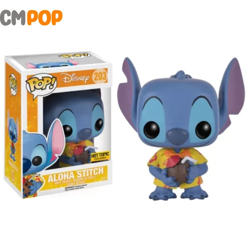 Aloha Stitch - #203 - Funko Pop! -Lilo and Stitch  - Hot Topic Exclusive