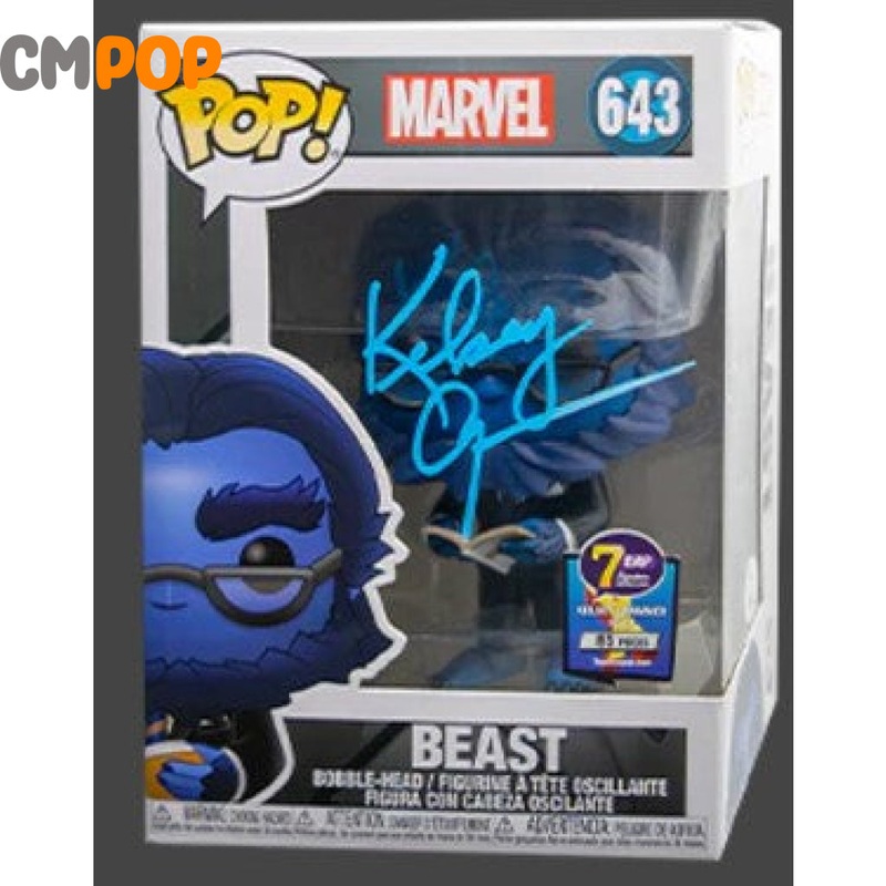 Beast - #643 - Funko Pop! - Marvel - Signed by Kelsey Grammer (85 Pcs) - Certified Pop!