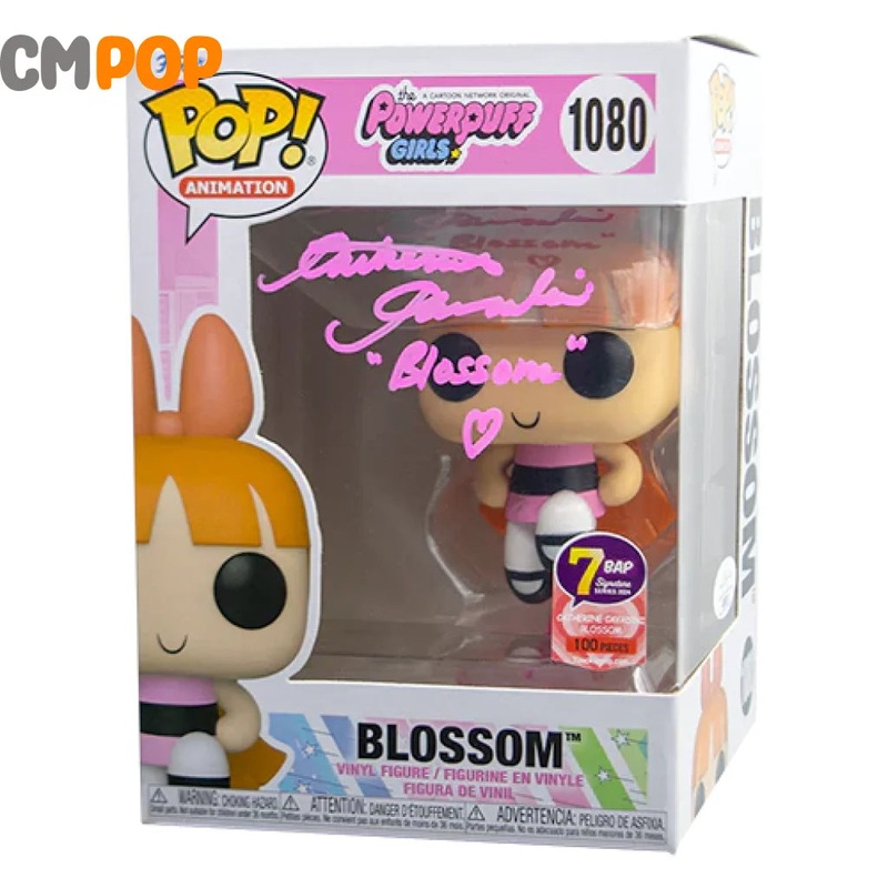 Blossom #1080 - Funko Pop! - Animation - PowerPuff Girls  - Signed by Catherine Cavadini ( 100 Pcs) - Certified Pop!