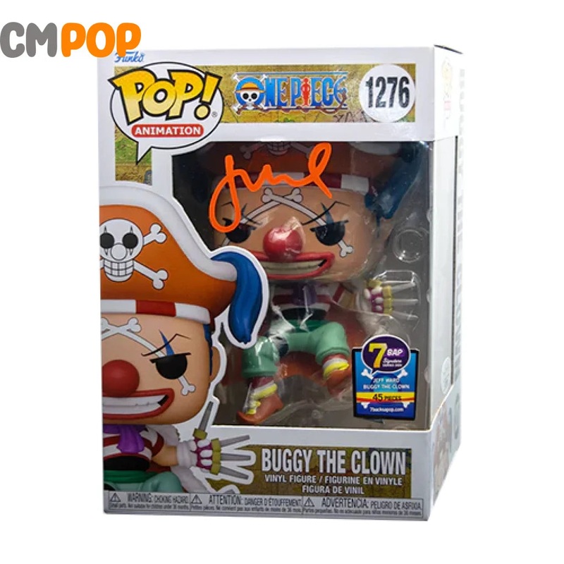 Buggy the Clown - #1276 - Funko Pop! - Animation - One Piece - Signed by Jeff Ward ( 45 Pcs) - Certified Pop!