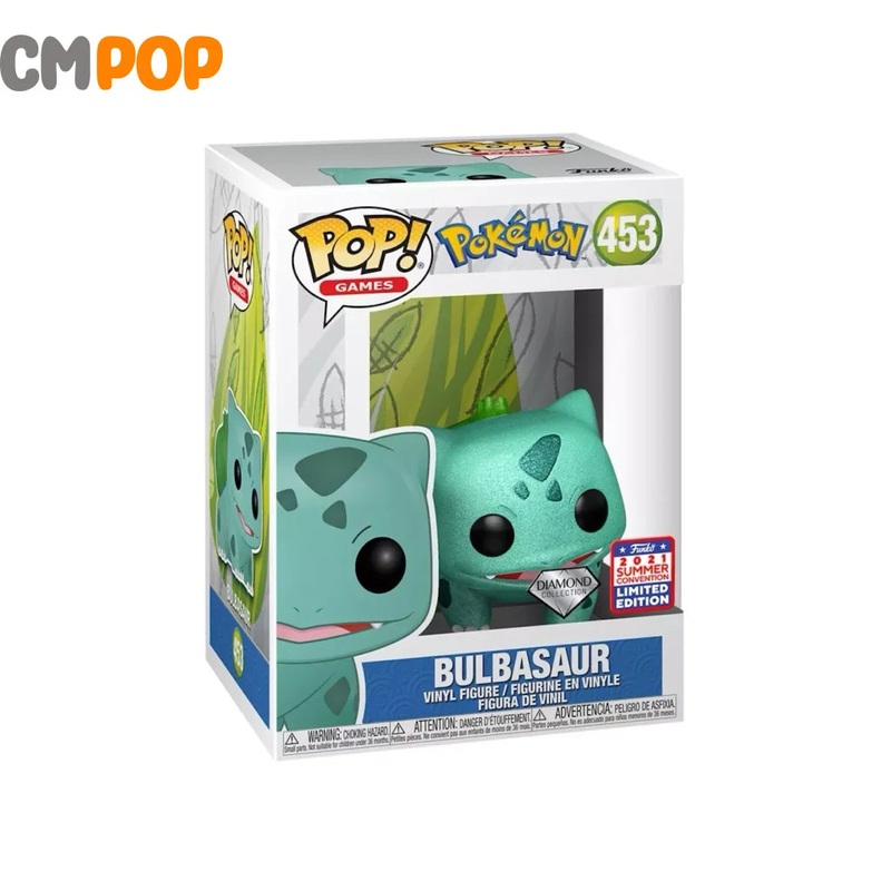 Bulbasaur - #453 - Funko Pop! - Games - Pokmon - Diamond Collection - 2021 Summer Convention Limited Edition