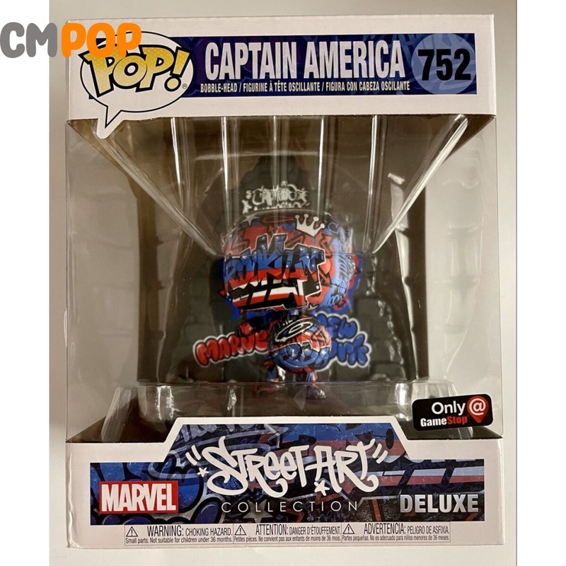 Captain America - #752 - Marvel - Street Art Collection - Deluxe - Game Stop Exclusive