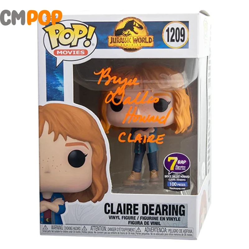 Claire Dearing #1209 - Funko Pop! - Movies - Jurassic World - Signed by Bryce Dallas Howard (100 Pcs) - Certified Pop!