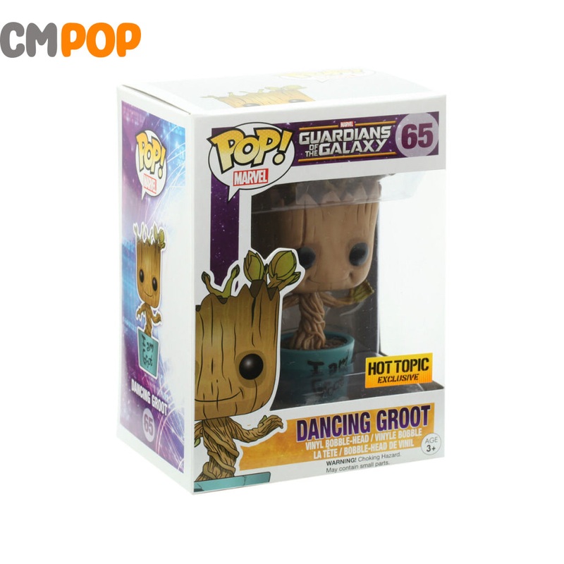 Dancing Groot - #65- Funko Pop! - Marvel - Guardians Of The Galaxy - Hot Topic Exclusive