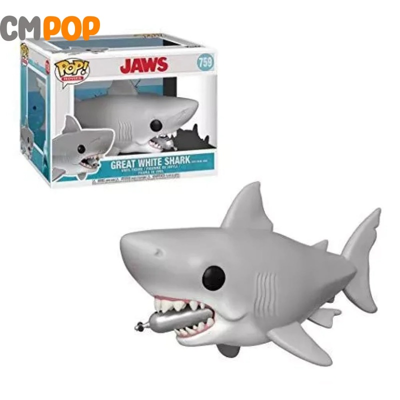 Great White Shark with Diving Tank - #759 - Funko Pop! - Jaws - Movies