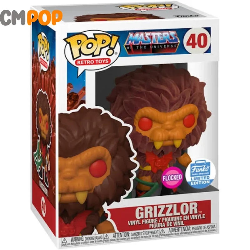 Grizzlor  - #40 - Funko Pop! - Retro Toys -  Masters of the Universe - Flocked - Funko Limited Edition