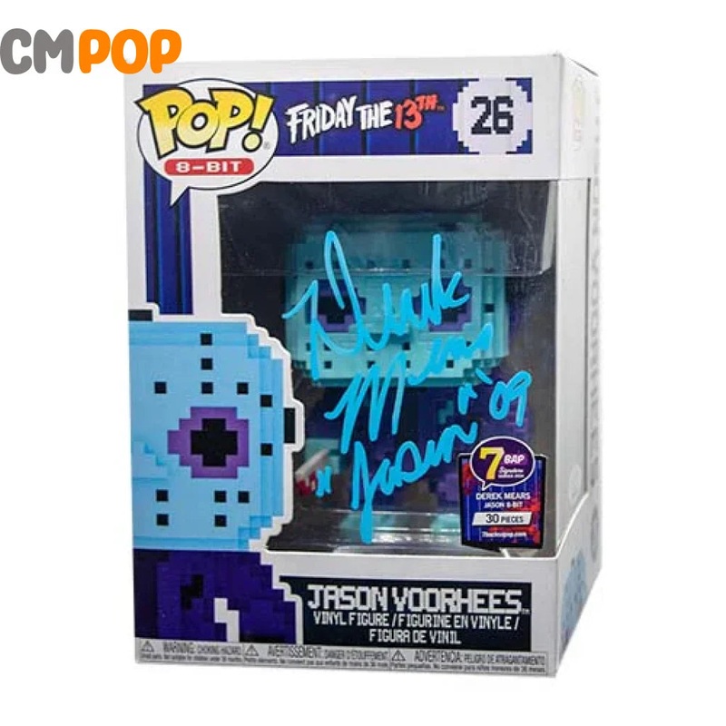Jason - #26 - Funko Pop! - (8-Bit Nes - Movies - Friday The 13th - Signed by Derek Mears ( 30 Pcs) - Certified Pop!